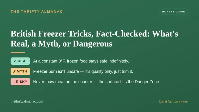 British Freezer Tricks, Fact-Checked: What's Real, a Myth, or Dangerous