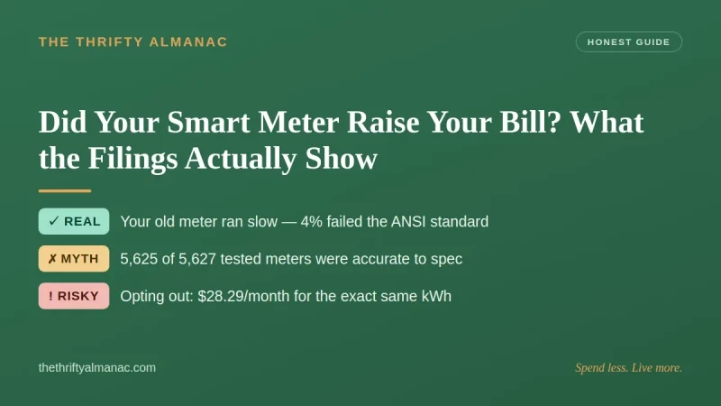Did Your Smart Meter Raise Your Bill? What the Filings Actually Show