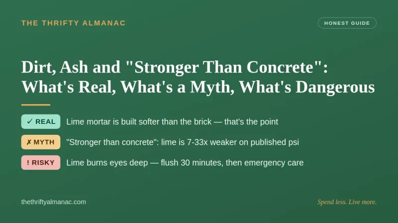 Dirt, Ash and "Stronger Than Concrete": What's Real, What's a Myth, What's Dangerous