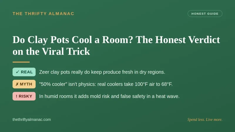 Do Clay Pots Cool a Room? The Honest Verdict on the Viral Trick