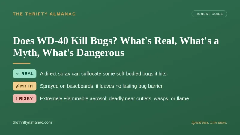 Does WD-40 Kill Bugs? What's Real, What's a Myth, What's Dangerous