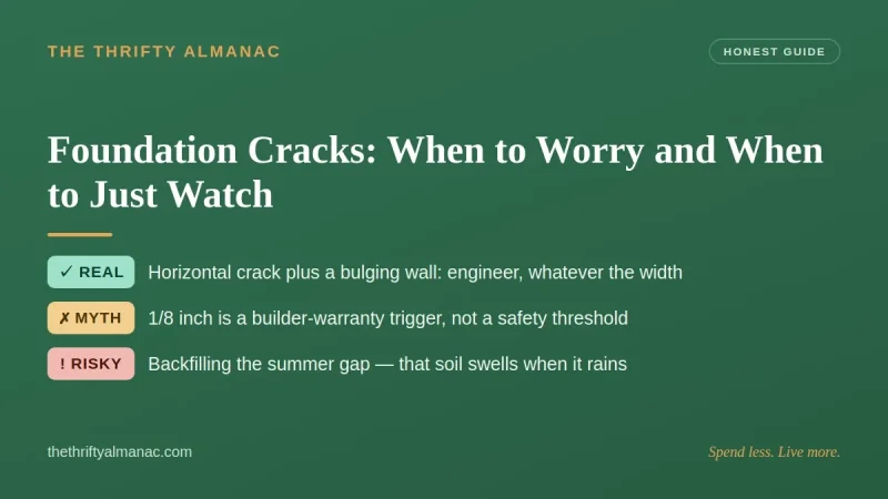 Foundation Cracks: When to Worry and When to Just Watch