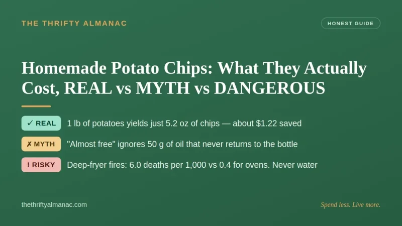 Homemade Potato Chips: What They Actually Cost, REAL vs MYTH vs DANGEROUS
