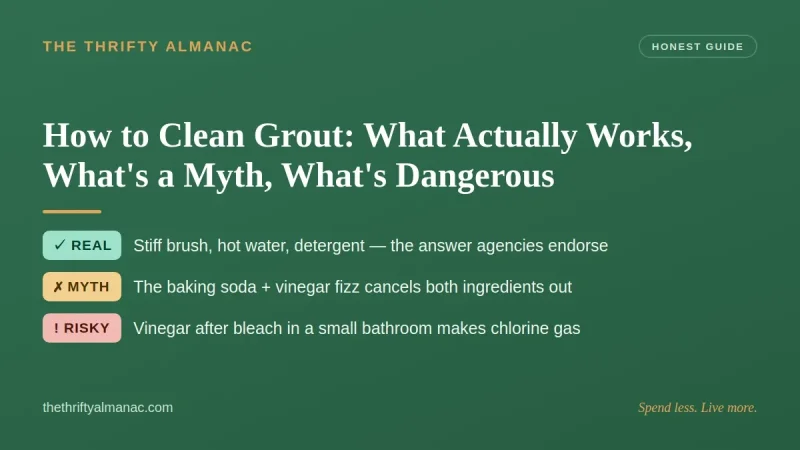 How to Clean Grout: What Actually Works, What's a Myth, What's Dangerous