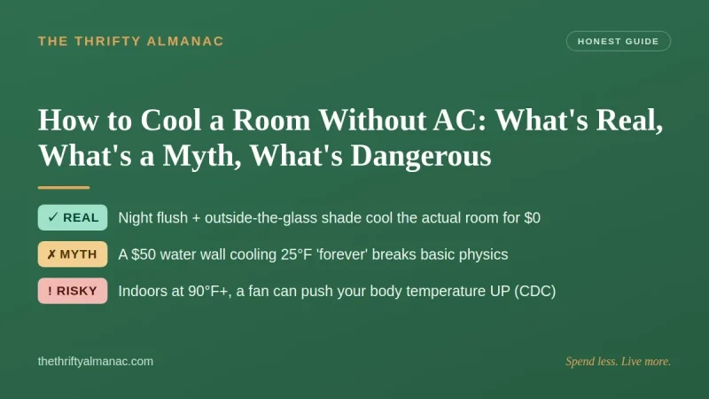 How to Cool a Room Without AC: What's Real, What's a Myth, What's Dangerous