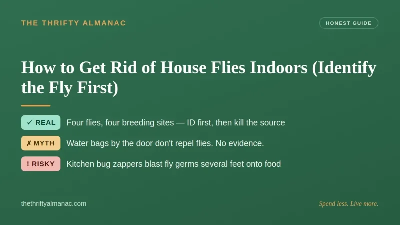 How to Get Rid of House Flies Indoors (Identify the Fly First)