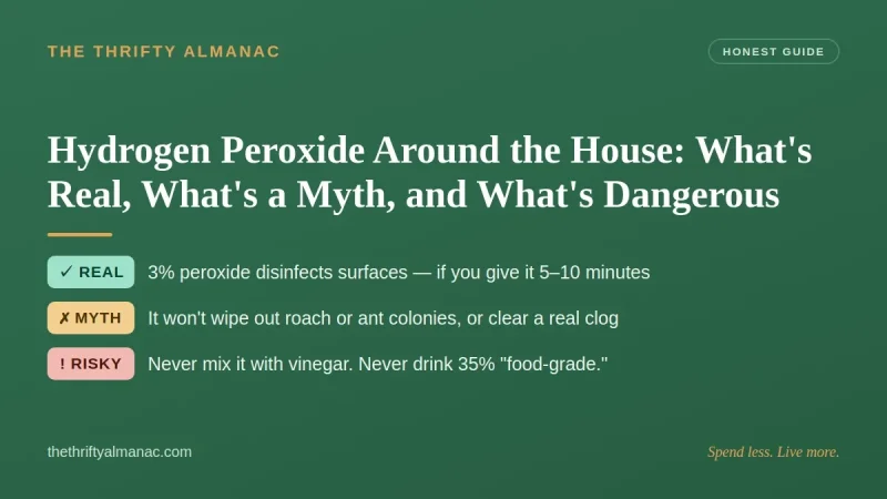 Hydrogen Peroxide Around the House: What's Real, What's a Myth, and What's Dangerous