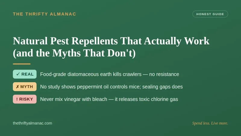 Natural Pest Repellents That Actually Work (and the Myths That Don't)