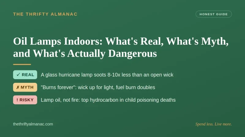 Oil Lamps Indoors: What's Real, What's Myth, and What's Actually Dangerous