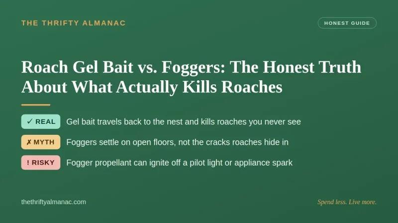Roach Gel Bait vs. Foggers: The Honest Truth About What Actually Kills Roaches