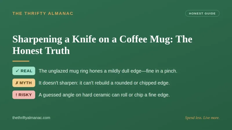 Sharpening a Knife on a Coffee Mug: The Honest Truth