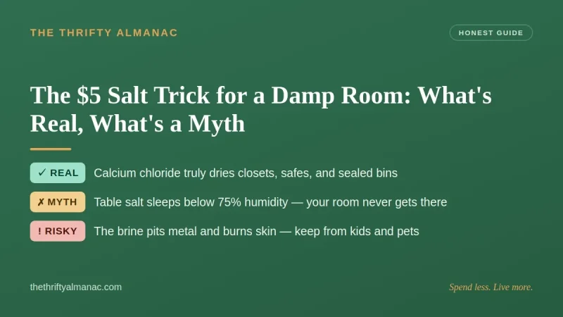 The $5 Salt Trick for a Damp Room: What's Real, What's a Myth