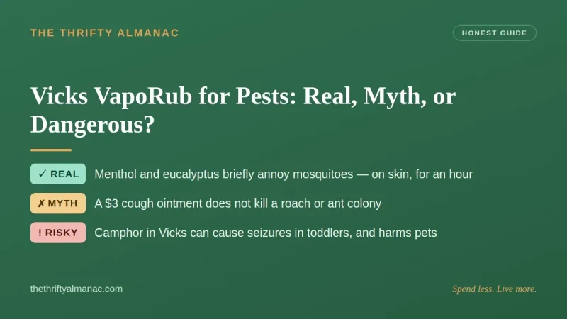 Vicks VapoRub for Pests: Real, Myth, or Dangerous?