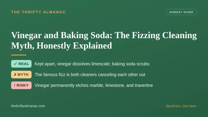 Vinegar and Baking Soda: The Fizzing Cleaning Myth, Honestly Explained