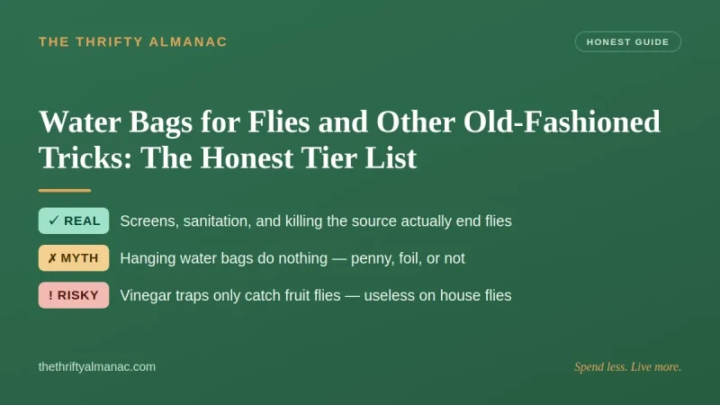 Water Bags for Flies and Other Old-Fashioned Tricks: The Honest Tier List