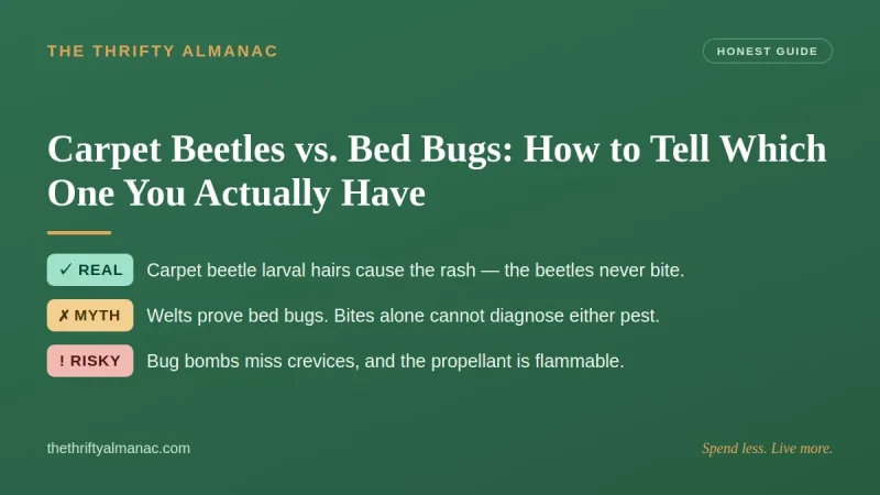 Carpet Beetles vs. Bed Bugs: How to Tell Which One You Actually Have