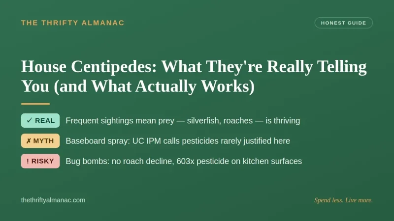 House Centipedes: What They're Really Telling You (and What Actually Works)