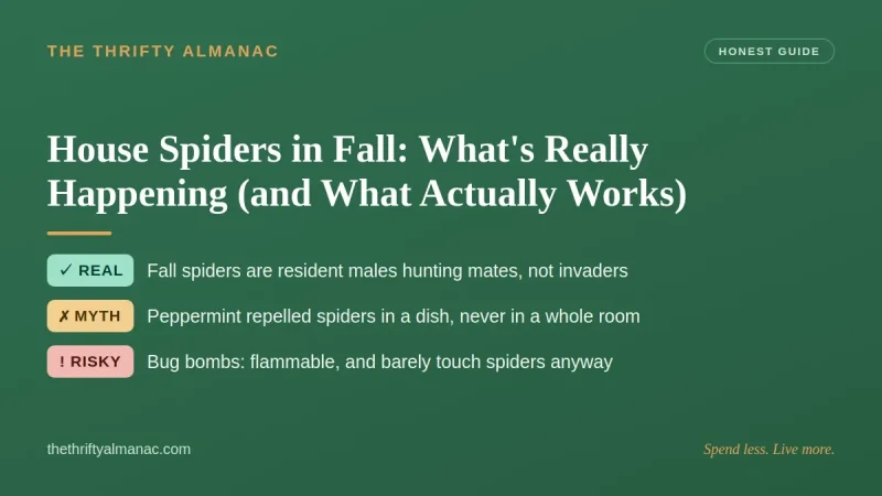 House Spiders in Fall: What's Really Happening (and What Actually Works)