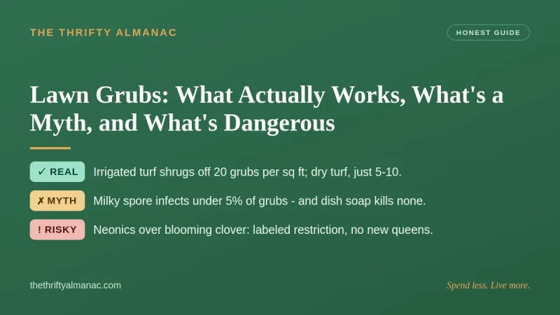 Lawn Grubs: What Actually Works, What's a Myth, and What's Dangerous