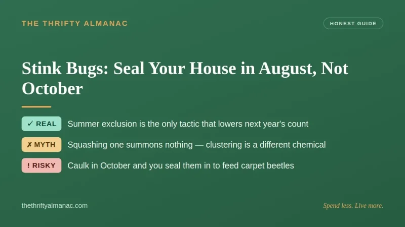 Stink Bugs: Seal Your House in August, Not October