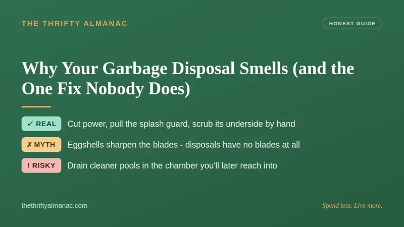 Why Your Garbage Disposal Smells (and the One Fix Nobody Does)