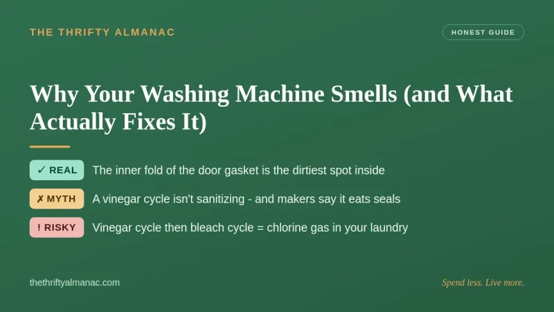 Why Your Washing Machine Smells (and What Actually Fixes It)